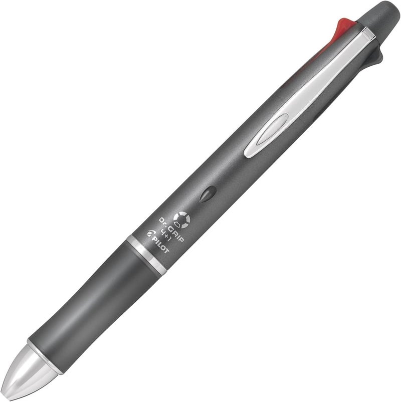 PILOT Dr. Grip Multi Function Pen, 0.5mm Acro Ink Ballpoint Pen, 0.5mm Mechanical Pencil, Gray (BKHDF1SEF-GY) - Image 1